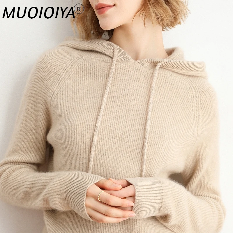Autumn Winter Elastic Soft Fashion 100% Wool Hooded Elasticity Sweater Women's Coat Female Loose Large Size Knitted Jumper Tops
Autumn Winter Elastic Soft Fashion 100% Wool Hooded Elasticity Sweater Women's Coat Female Loose Large Size Knitted Jumper Tops