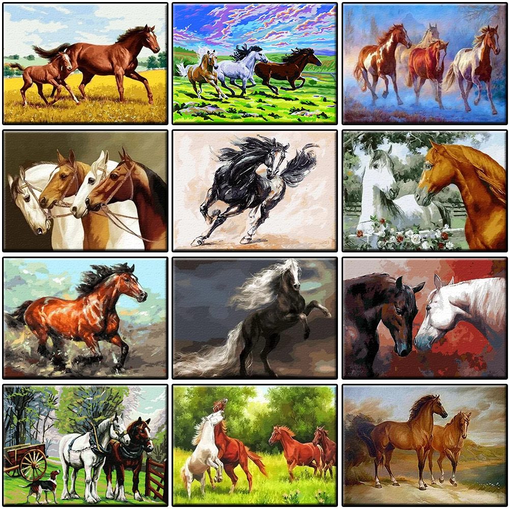 Fine Horse DIY Oil Painting By Numbers For Adults Animals Picture Acrylic Calligraphy Painting Drawing Set Modern Home Decor
Fine Horse DIY Oil Painting By Numbers For Adults Animals Picture Acrylic Calligraphy Painting Drawing Set Modern Home Decor