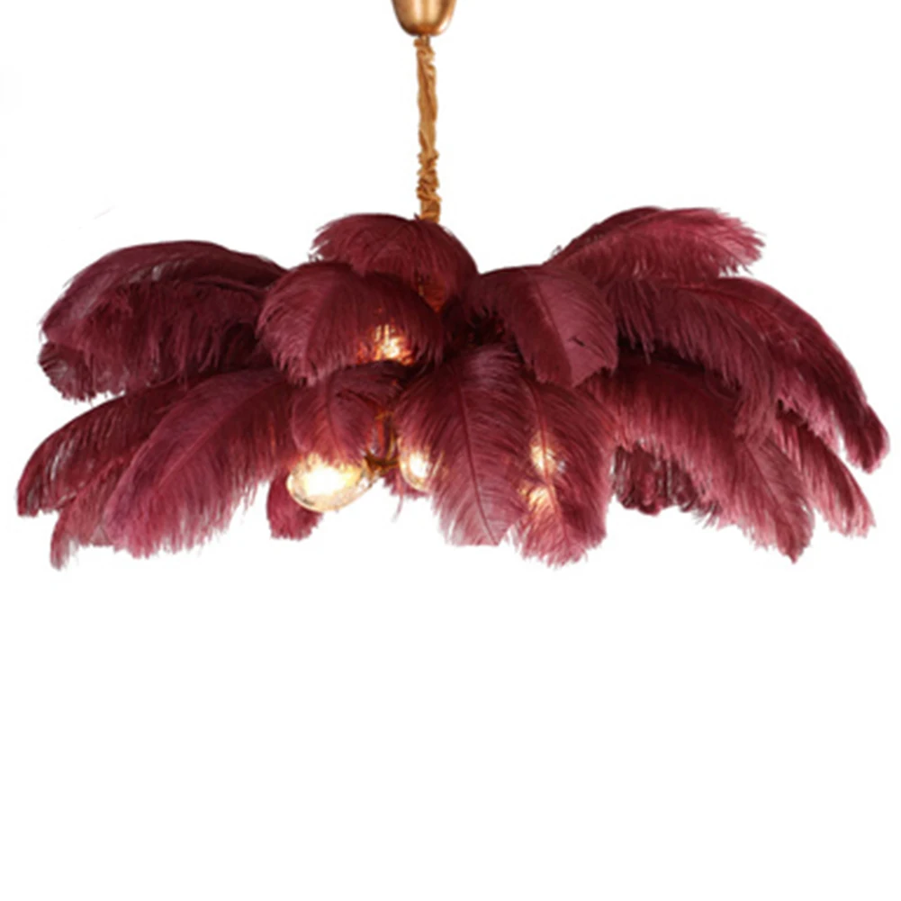 Потолочный подвесной светильник из страусиного пера, потолочный светильник из чистой меди для гостиной, спальни, украшение для свадебной в... 
Потолочный подвесной светильник из страусиного пера, потолочный светильник из чистой меди для гостиной, спальни, украшение для свадебной в...
