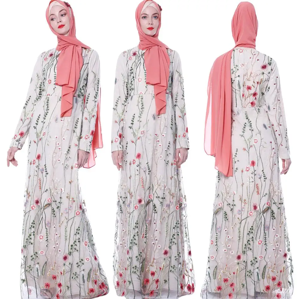 Женское длинное Сетчатое платье-абайя с вышивкой, длинное платье в мусульманском стиле, элегантный винтажный кафтан с длинным рукавом, одеж... 
Женское длинное Сетчатое платье-абайя с вышивкой, длинное платье в мусульманском стиле, элегантный винтажный кафтан с длинным рукавом, одеж...