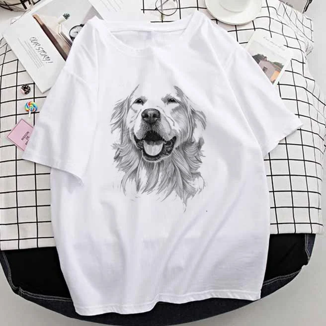 Papillon Dog Golden Retriever Mujer Camisetas White Top T Shirts Summer Aesthetics Graphic Short Sleeve T-shirt Polyester Tshirt
Papillon Dog Golden Retriever Mujer Camisetas White Top T Shirts Summer Aesthetics Graphic Short Sleeve T-shirt Polyester Tshirt