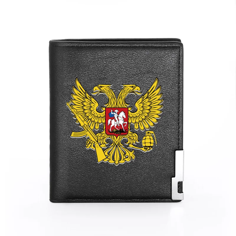 Unique Russian national emblem eagle Pu Leather Wallet Men Women Bank Credit Card Holder Short Purse Male Standard Wallets
Unique Russian national emblem eagle Pu Leather Wallet Men Women Bank Credit Card Holder Short Purse Male Standard Wallets