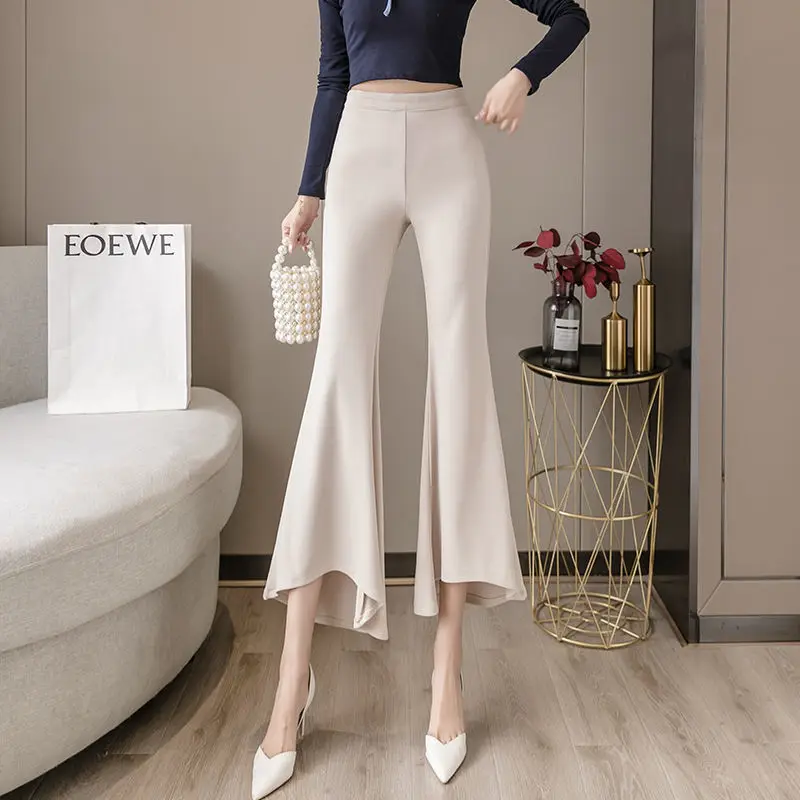 2021 Women Spring Summer Vintage Suit Pant Lady Loose High Waist Flare Pant Female Casual Solid Straight Trousers D638
2021 Women Spring Summer Vintage Suit Pant Lady Loose High Waist Flare Pant Female Casual Solid Straight Trousers D638