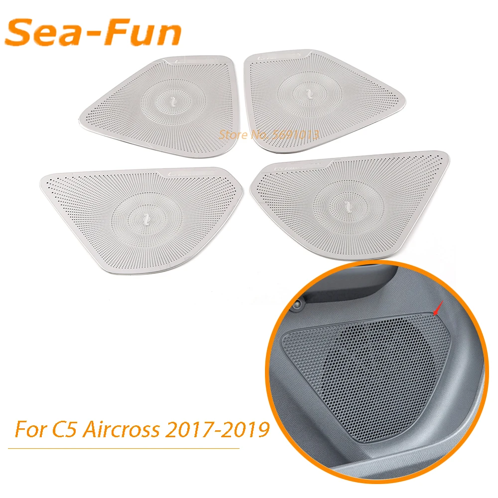 For Citroen C5 Aircross 2017 2018 2019 Interior Car Door Speaker Trim Cover Sticker Car Styling Stainless Steel Accessories
For Citroen C5 Aircross 2017 2018 2019 Interior Car Door Speaker Trim Cover Sticker Car Styling Stainless Steel Accessories