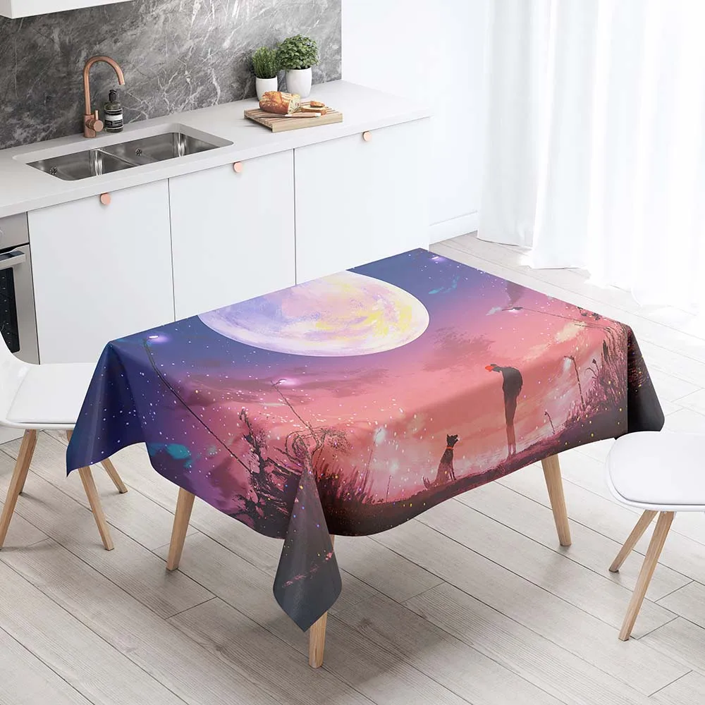 Magnificent Rectangluar Tablecloth 3D Printing Cosmos Starry Design Table Decor For Kitchen Table
Magnificent Rectangluar Tablecloth 3D Printing Cosmos Starry Design Table Decor For Kitchen Table