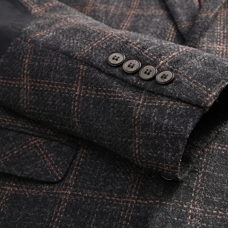 Rsfocus Elbow Patch Blazer For Men 2020 High Quality Mens Tweed Plaid Blazers Elegant Autumn Man Blazer Casual Suit Jacket XZ037
Rsfocus Elbow Patch Blazer For Men 2020 High Quality Mens Tweed Plaid Blazers Elegant Autumn Man Blazer Casual Suit Jacket XZ037
