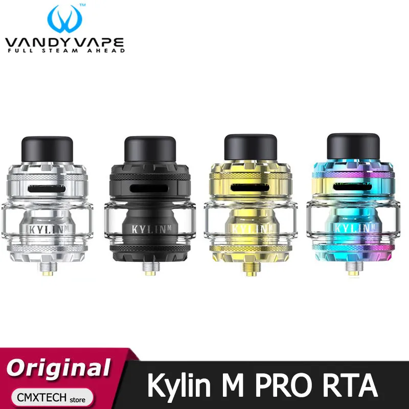 Оригинальный Vandy Vape Kylin M PRO RTA бак 6 мл/8 мл подходит для A1 катушки VandyVape DIY встроенный