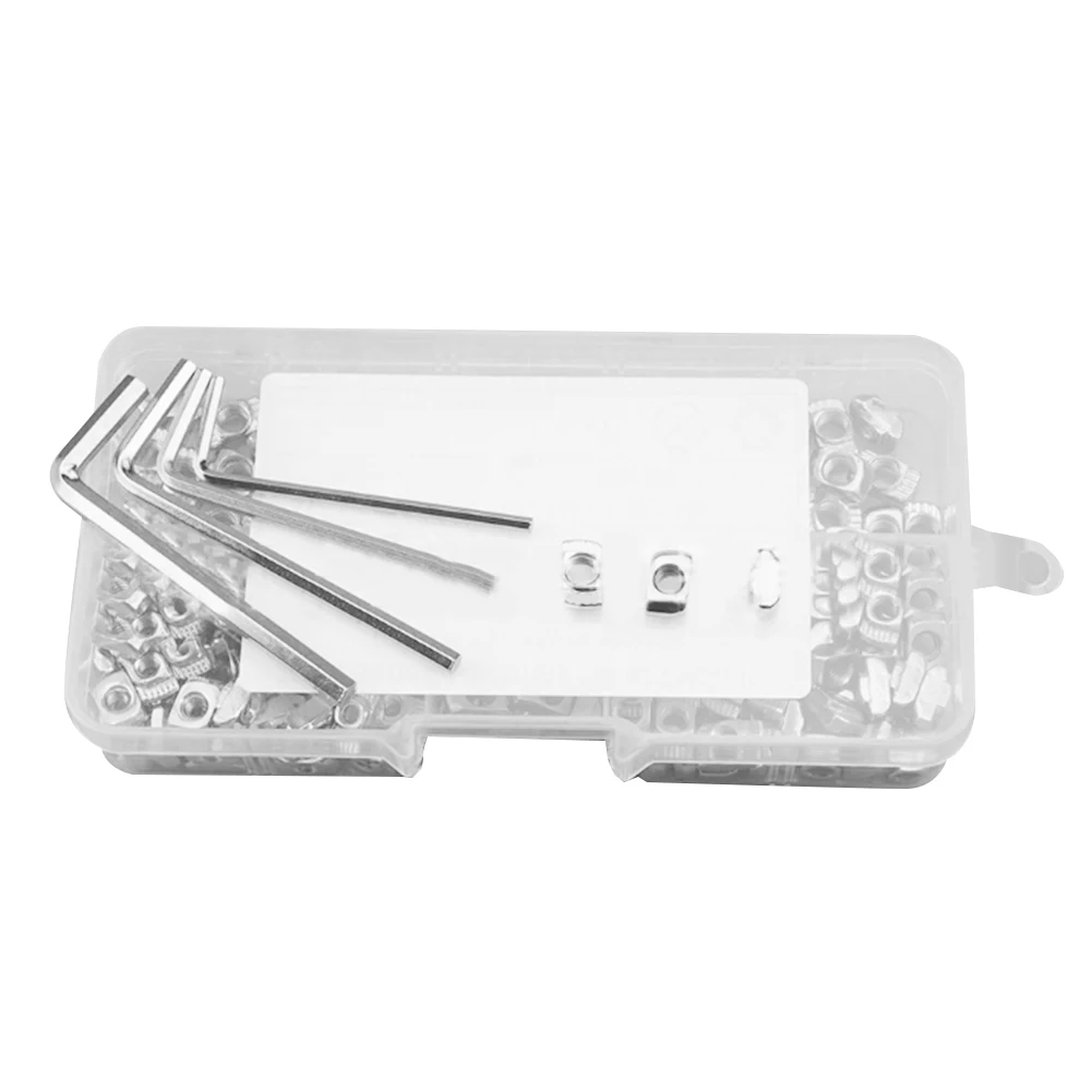 T Nut Hammer M3 M4 M5 T Nut Fasteners Drop In T-nut Set for 2020 Series Aluminum Profile Nut Fasten Connector 184PCS
T Nut Hammer M3 M4 M5 T Nut Fasteners Drop In T-nut Set for 2020 Series Aluminum Profile Nut Fasten Connector 184PCS