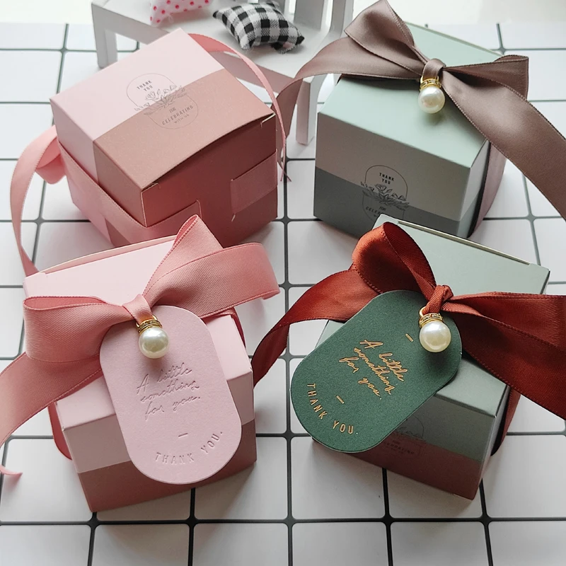 

Подарочная коробка, синие подарочные пакеты, розовая коробка для конфет, упаковочные бумажные шоколадные коробки для свадьбы, помолвки, сув...