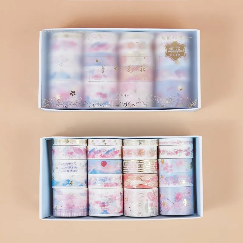 20pcs/box rolls of bronzing hand account and paper tape set ins wind hand account lipstick decoration sticker Masking Tape Label
20pcs/box rolls of bronzing hand account and paper tape set ins wind hand account lipstick decoration sticker Masking Tape Label