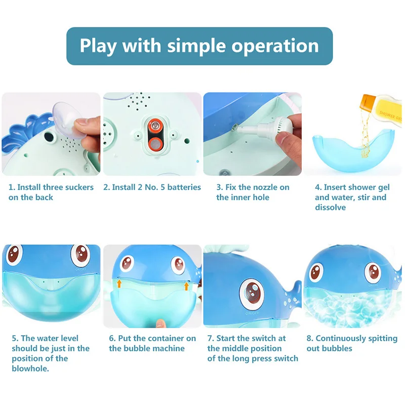 Children Funny Music Dolphin Shape Bubble Blower Machine Electric Automatic Maker Kids Bath Outdoor Toys
Children Funny Music Dolphin Shape Bubble Blower Machine Electric Automatic Maker Kids Bath Outdoor Toys