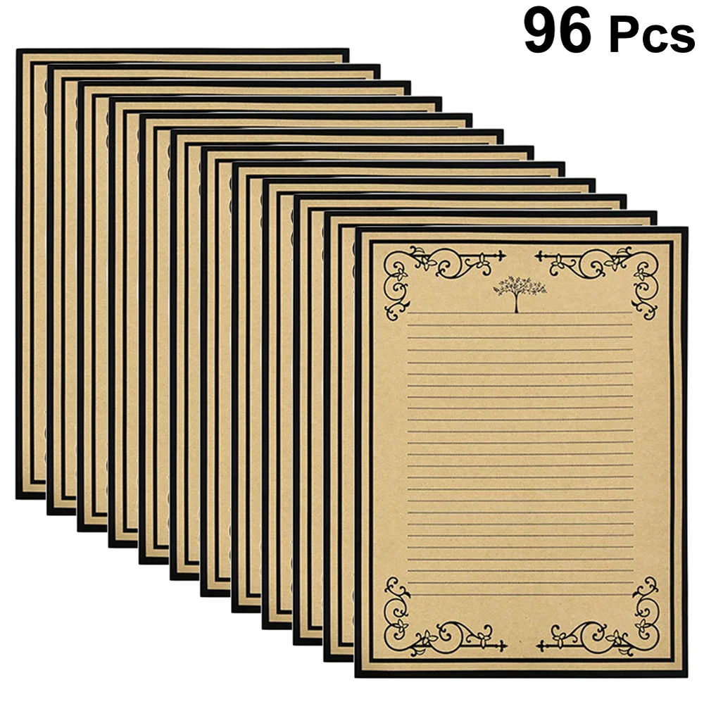 96PCS Vintage Kraft Writing Paper Retro Note Paper Letter Stationery Paper for Student School
96PCS Vintage Kraft Writing Paper Retro Note Paper Letter Stationery Paper for Student School