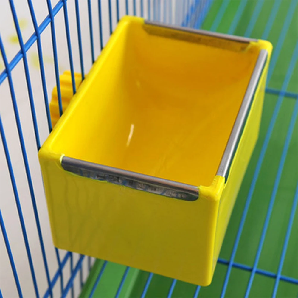 Pet Rabbit Cage Feeder Rectangular Plastic Feeding Trough Fixed In Cage For Chinchilla Food Basin Metal Edge Rabbit Accessories
Pet Rabbit Cage Feeder Rectangular Plastic Feeding Trough Fixed In Cage For Chinchilla Food Basin Metal Edge Rabbit Accessories