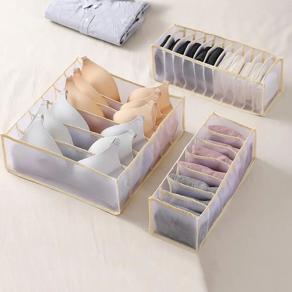3Pcs/Set Underwear Storage Organizer For Clothes Separated Socks Shorts Bra Storage Boxs Closet Organizer Drawer Washable
3Pcs/Set Underwear Storage Organizer For Clothes Separated Socks Shorts Bra Storage Boxs Closet Organizer Drawer Washable