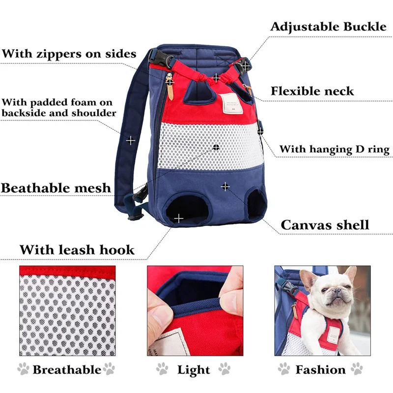 Pet Dog Carrier Backpack Mesh Canvas Outdoor Travel Products Breathable Shoulder Handle Bags
Pet Dog Carrier Backpack Mesh Canvas Outdoor Travel Products Breathable Shoulder Handle Bags