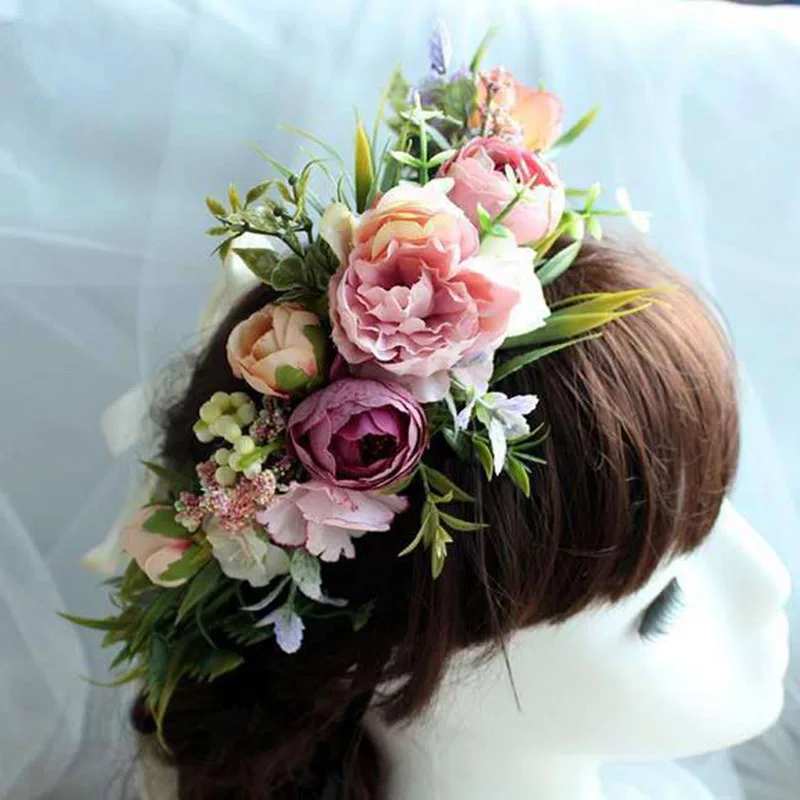Adjustable Floral Crown Headband Flower Garland Hair Band Flower Halo Floral Headpiece with Ribbon for Women Girls
Adjustable Floral Crown Headband Flower Garland Hair Band Flower Halo Floral Headpiece with Ribbon for Women Girls