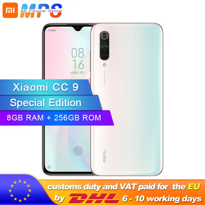 Custo mi zed Edition Xiaomi CC9 256 GB 8 Snapdragon 710 мобильный телефон Восьмиядерный 6 39 "48MP Тройная