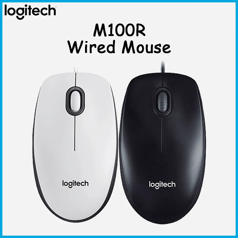 

Logitech M100r USB Wired Optical Mouse 1000DPI Wired Portable Mouse PC/Laptop Home Office Mouse M100 Upgrade Version Mini Mouse