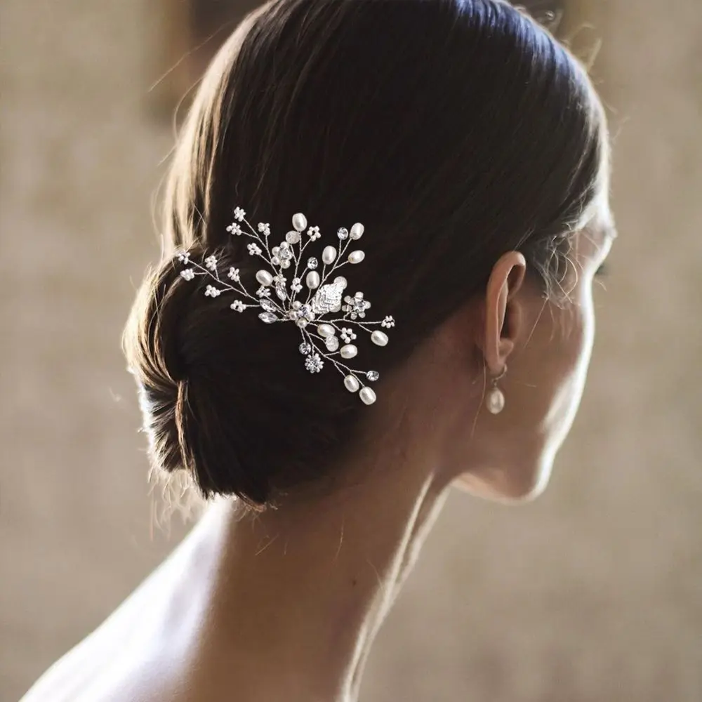 HP103 Wedding Bridal Headdress with Pearls Hair Accessories Pins for BrideHeadwear Women Hair Clips for Party Prom Accessory
HP103 Wedding Bridal Headdress with Pearls Hair Accessories Pins for BrideHeadwear Women Hair Clips for Party Prom Accessory