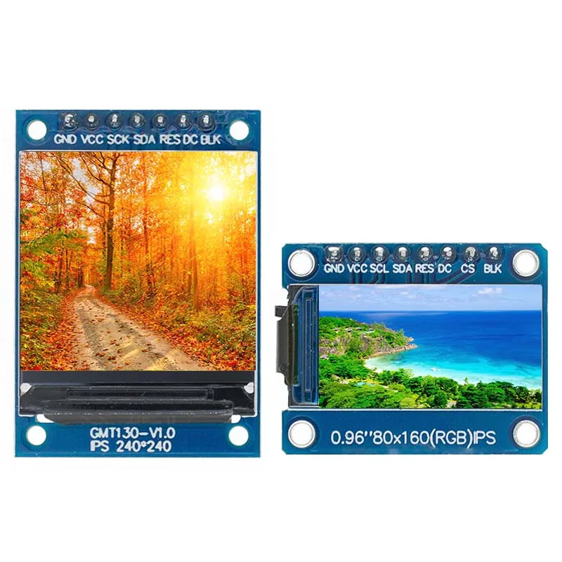 TFT дисплей 0 96/1 3 1 44 дюймов IPS 7P SPI HD 65K полноцветный ЖК модуль ST7735 Привод IC 80*160 (не OLED)