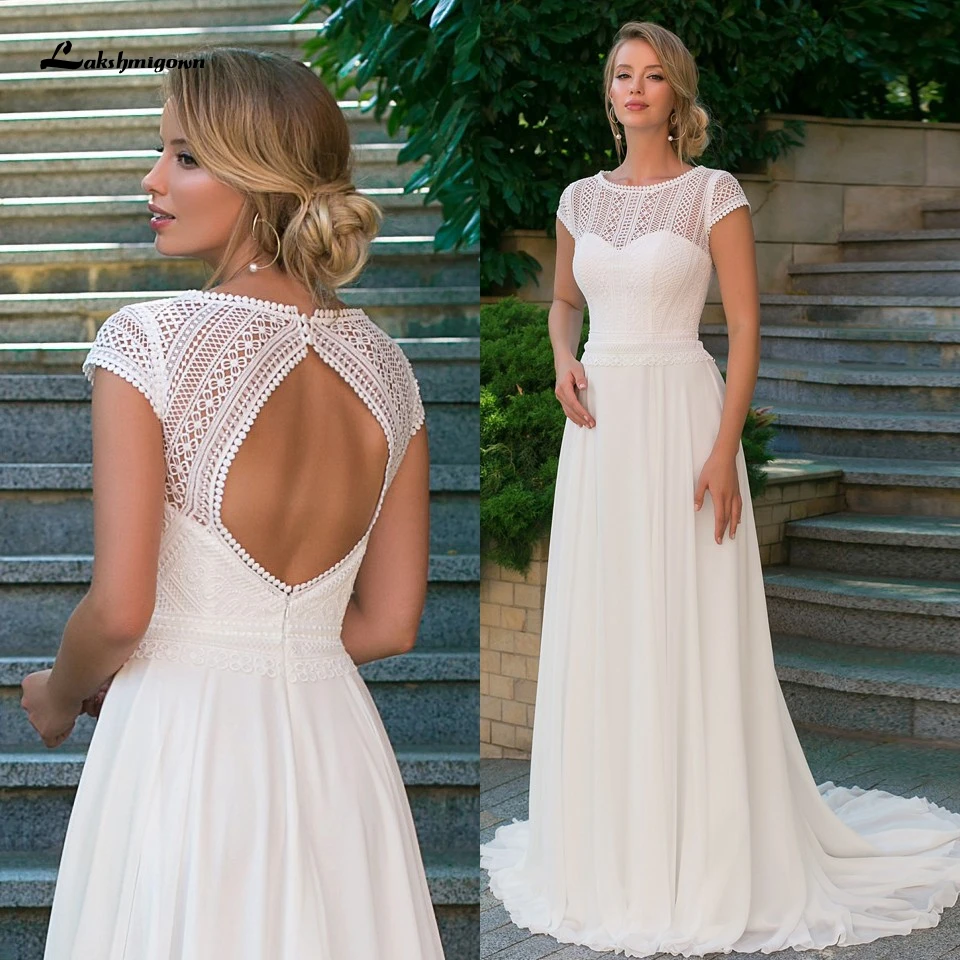 Lakshmigown Vintage Boho Wedding Dress Short Sleeves 2021 Vestidos de Novia Beach Robe Sexy Bridal Chiffon Gown Backless
Lakshmigown Vintage Boho Wedding Dress Short Sleeves 2021 Vestidos de Novia Beach Robe Sexy Bridal Chiffon Gown Backless