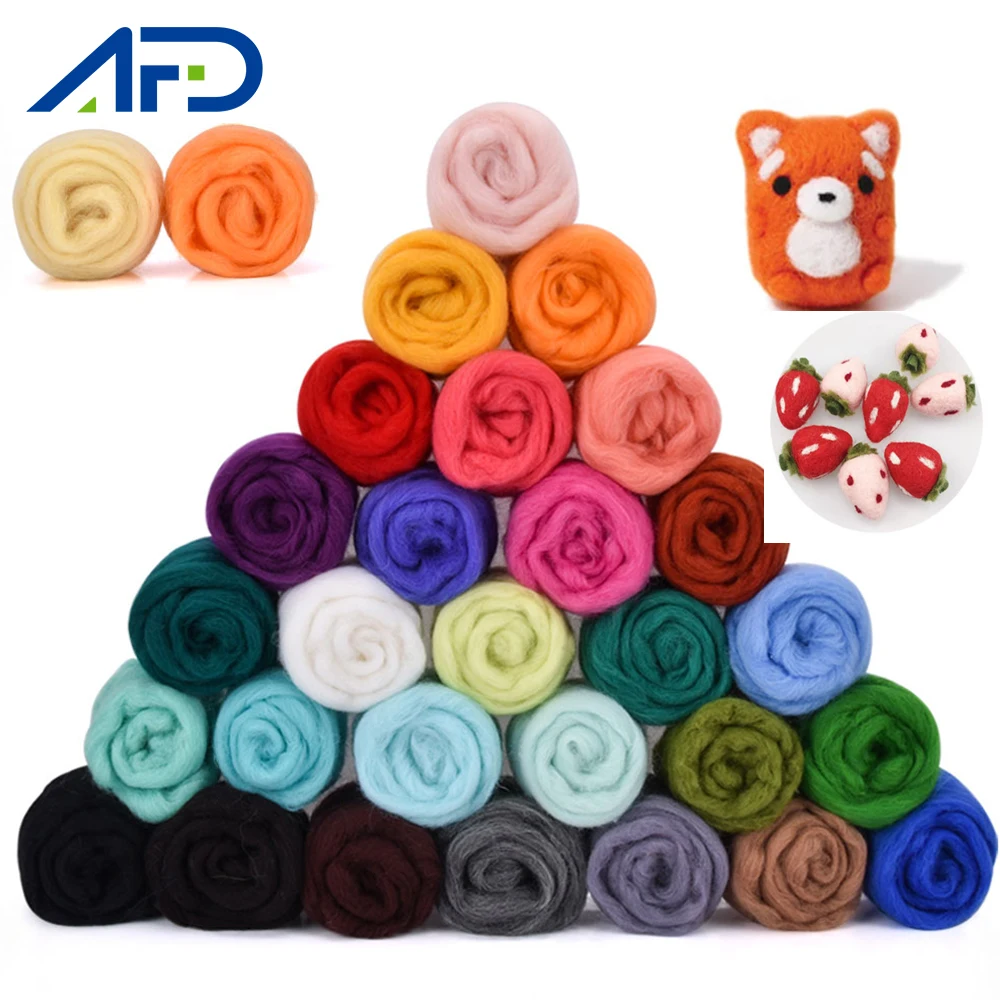 Wool Fiber DIY Wool Felt Kit Handle Wool Felt Toys Making Fabric Materials Handcraft Felt Needle Felting Craft Toys
Wool Fiber DIY Wool Felt Kit Handle Wool Felt Toys Making Fabric Materials Handcraft Felt Needle Felting Craft Toys