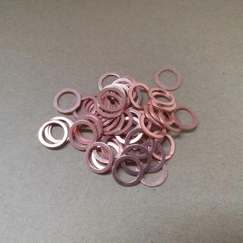 20pcs 50pcs 100pcs Solid Copper Washer Sump Plug Oil Seal Fittings 10*14*1MM Boat Crush Gasket Flat Seal Ring Tool Accessories
20pcs 50pcs 100pcs Solid Copper Washer Sump Plug Oil Seal Fittings 10*14*1MM Boat Crush Gasket Flat Seal Ring Tool Accessories