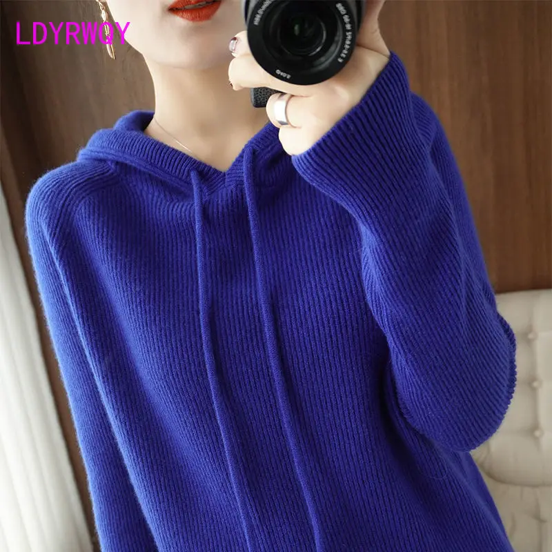 Thick knitted sweater women's hooded 2022 new sweater autumn and winter Korean fashion wild loose belly cover top
Thick knitted sweater women's hooded 2022 new sweater autumn and winter Korean fashion wild loose belly cover top