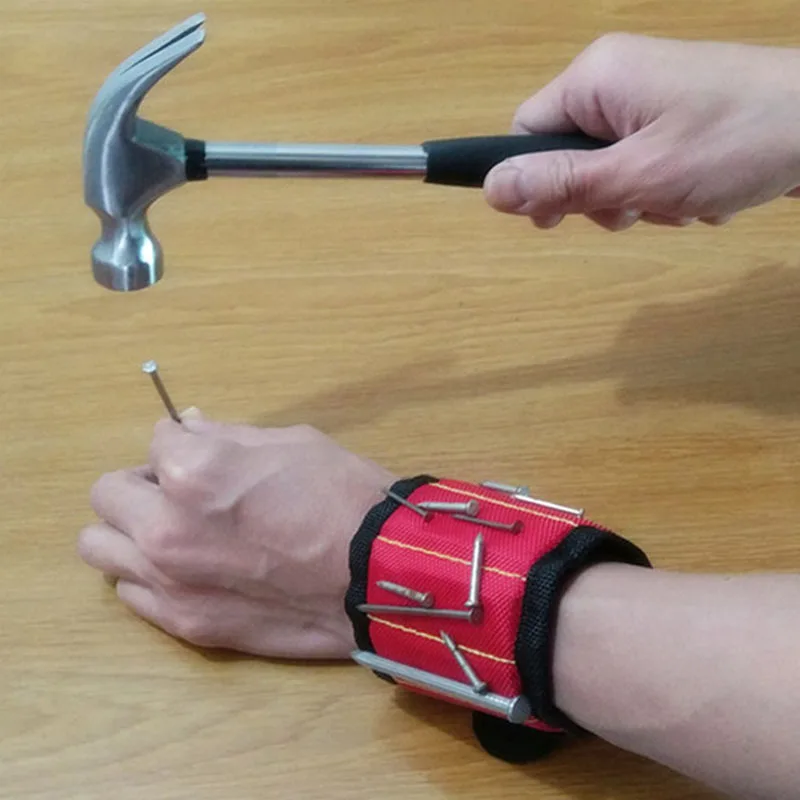 Strong Magnetic Wristband Adjustable Tool for Screws Nails Nuts Bolts Drill Bits Tool Kit Tool bag
Strong Magnetic Wristband Adjustable Tool for Screws Nails Nuts Bolts Drill Bits Tool Kit Tool bag