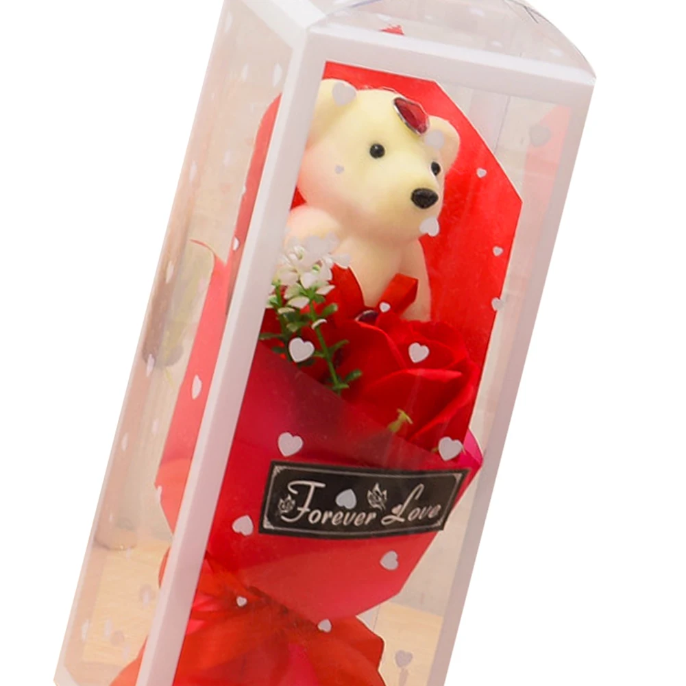 Bear rose simulation soap flower red 2 Pack
Bear rose simulation soap flower red 2 Pack