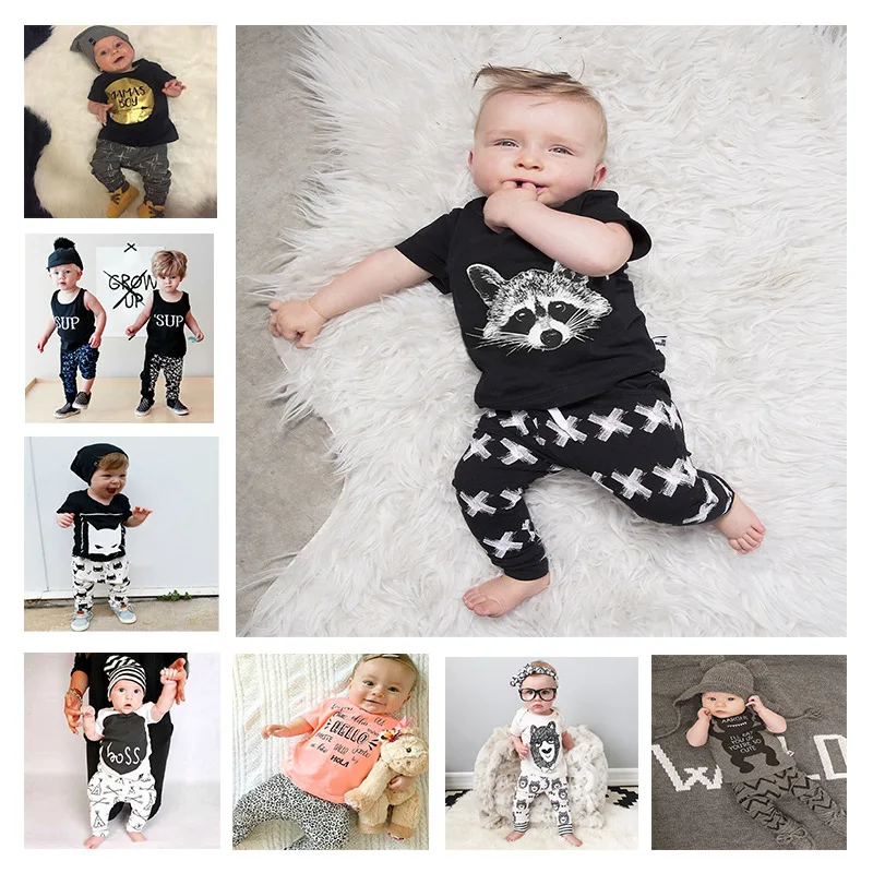 Baby boys clothes set newborn Summer Kids baby girl clothing sets Short Sleeve T-Shirt + Pant Suit children tshirt pant 2pcs
Baby boys clothes set newborn Summer Kids baby girl clothing sets Short Sleeve T-Shirt + Pant Suit children tshirt pant 2pcs