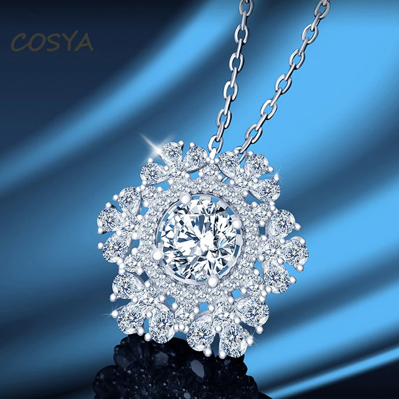COSYA Реальный 925 стерлингового серебра белый цветок сливы сверкающие Муассанит темперамент для женское ожерелье с подвеской, хорошее ювелир...
COSYA Реальный 925 стерлингового серебра белый цветок сливы сверкающие Муассанит темперамент для женское ожерелье с подвеской, хорошее ювелир...