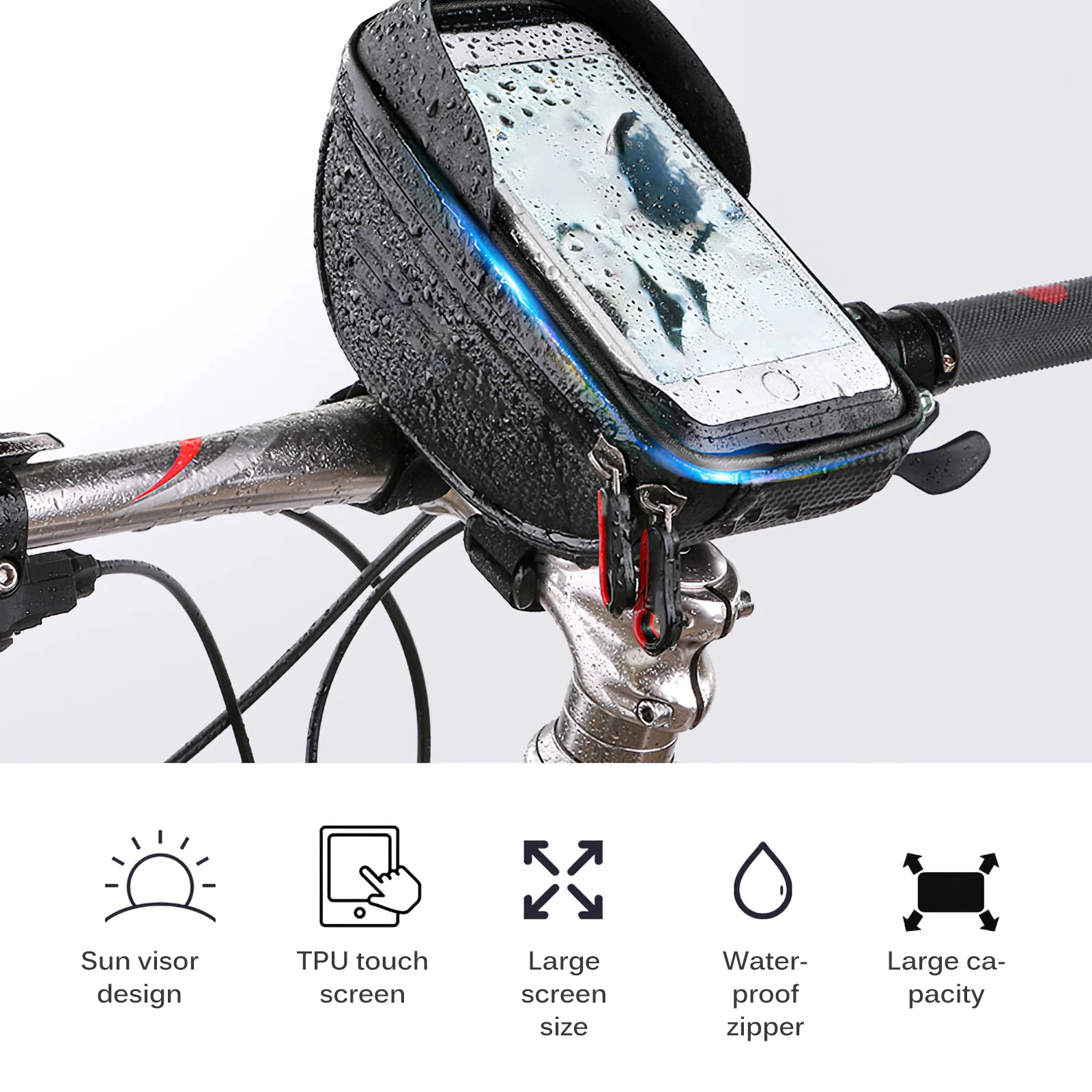 Bicycle Bag Waterproof Touch Screen Cycling Bag Top Front Tube Frame MTB Road Bike Bag 5.0-7.0 Inch Phone Case Bike Accessories
Bicycle Bag Waterproof Touch Screen Cycling Bag Top Front Tube Frame MTB Road Bike Bag 5.0-7.0 Inch Phone Case Bike Accessories