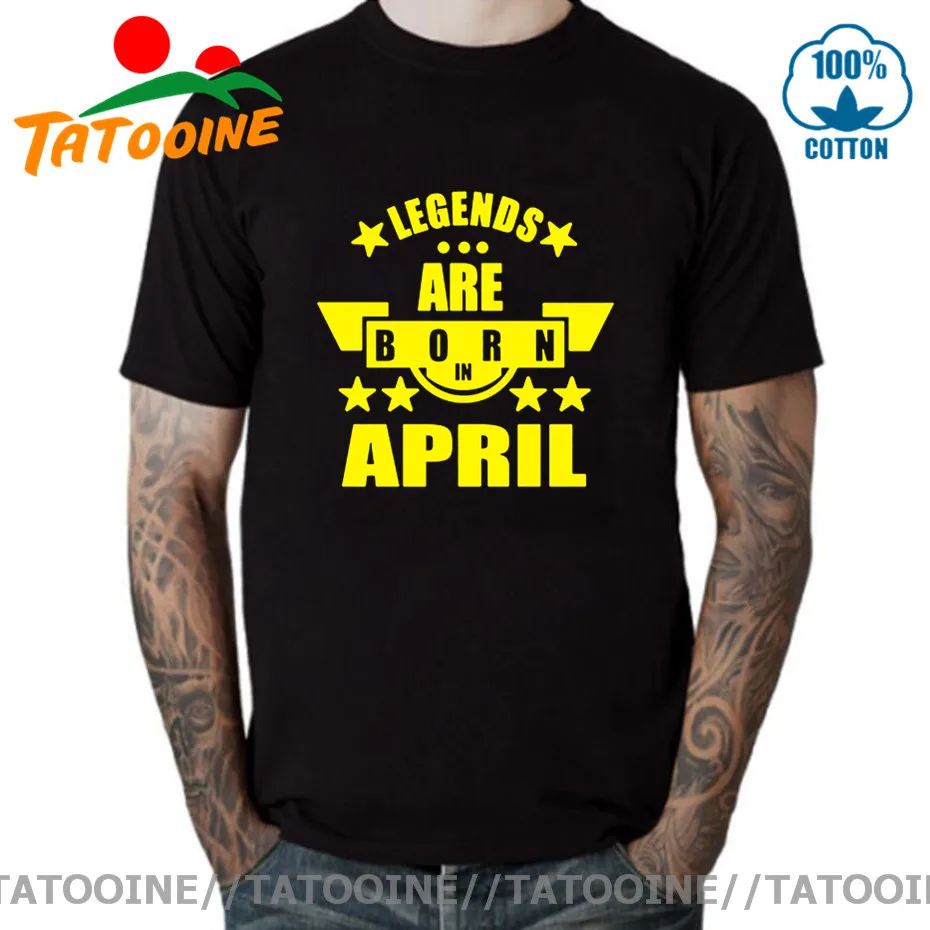 Tatooine Novelty Legends Are Born In April Funny Birthday Gift Men's Cotton Dad Birthday T Shirt Man Cool Tops Short Sleeve Tees
Tatooine Novelty Legends Are Born In April Funny Birthday Gift Men's Cotton Dad Birthday T Shirt Man Cool Tops Short Sleeve Tees