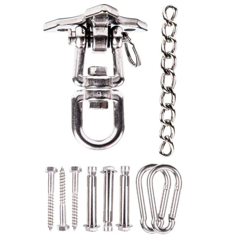Hammock Suspension Kit With Swing Chain,100-Pound Load-Bearing 360° Rotating Swing Durable Hook,For Swings,Chairs,Yoga
Hammock Suspension Kit With Swing Chain,100-Pound Load-Bearing 360° Rotating Swing Durable Hook,For Swings,Chairs,Yoga
