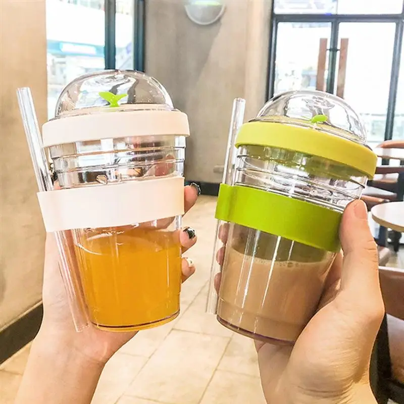 Bubble Tea Cups With Lids Portable Plastic Tumbler Reusable Straw Drinking Bottles Sealed Juice Drink Container
Bubble Tea Cups With Lids Portable Plastic Tumbler Reusable Straw Drinking Bottles Sealed Juice Drink Container