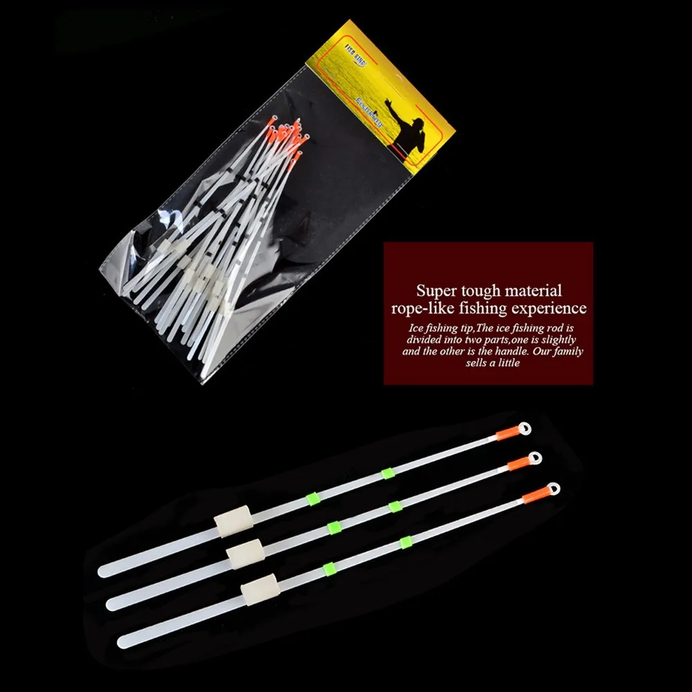 20Pcs Portable Mini Winter Ice Fishing Rod Top Tip Extension Pole Front End Section Bobber Indicator Fishing Tackle Accessories
20Pcs Portable Mini Winter Ice Fishing Rod Top Tip Extension Pole Front End Section Bobber Indicator Fishing Tackle Accessories