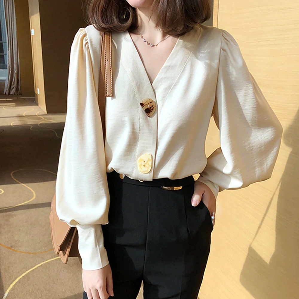 Female Clothing Blouses Satin Shirt Cardigan For Women Urban Office Wear Korean Irregular Button Up Shirt Long Sleeve Top Blusas
Female Clothing Blouses Satin Shirt Cardigan For Women Urban Office Wear Korean Irregular Button Up Shirt Long Sleeve Top Blusas