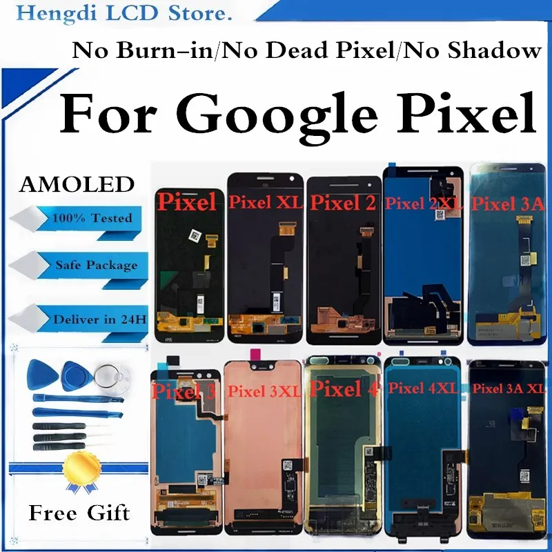 ЖК-дисплей для Google Pixel 2 XL Pixel3 3XL дисплей кодирующий преобразователь сенсорного