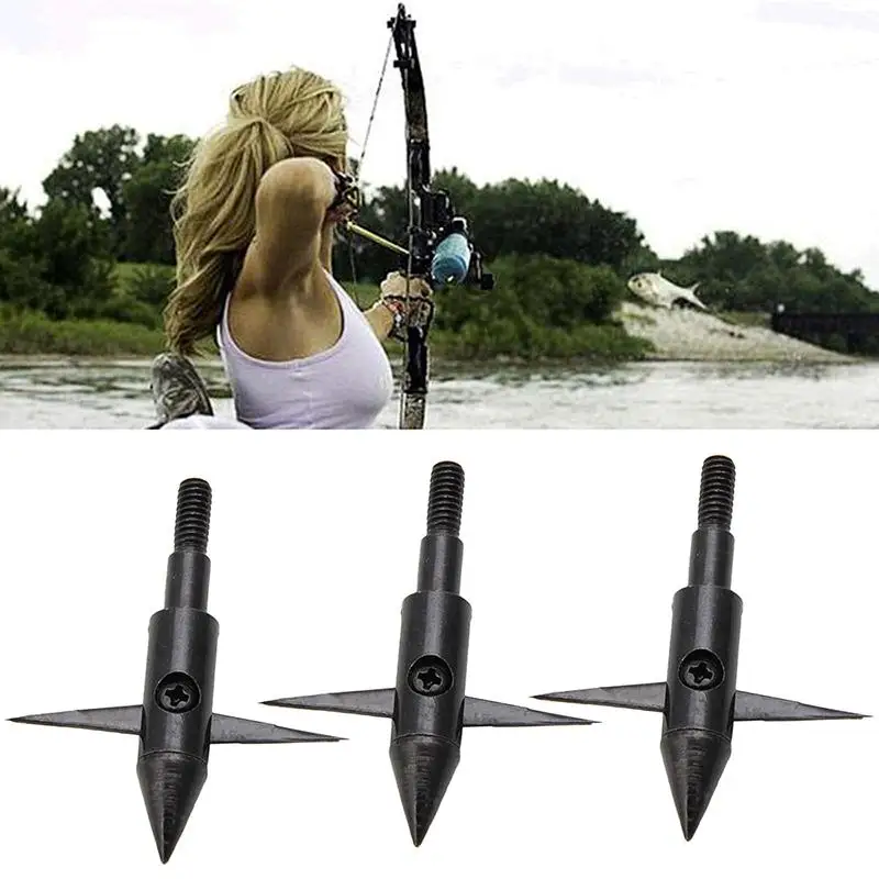 3Pcs High Quality Carbon Steel Arrowheads Archery Broadheads Arrow Bow Bow Compound Or Hunting For Recurve Heads Y4W7 
3Pcs High Quality Carbon Steel Arrowheads Archery Broadheads Arrow Bow Bow Compound Or Hunting For Recurve Heads Y4W7