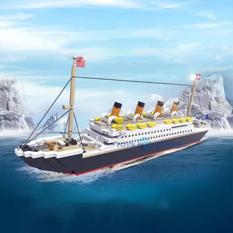 The RMS Titanic Large Royal Mail Cruise Ship Model Building Blocks Bricks MOC Set Gifts Educational Toys For Children
The RMS Titanic Large Royal Mail Cruise Ship Model Building Blocks Bricks MOC Set Gifts Educational Toys For Children