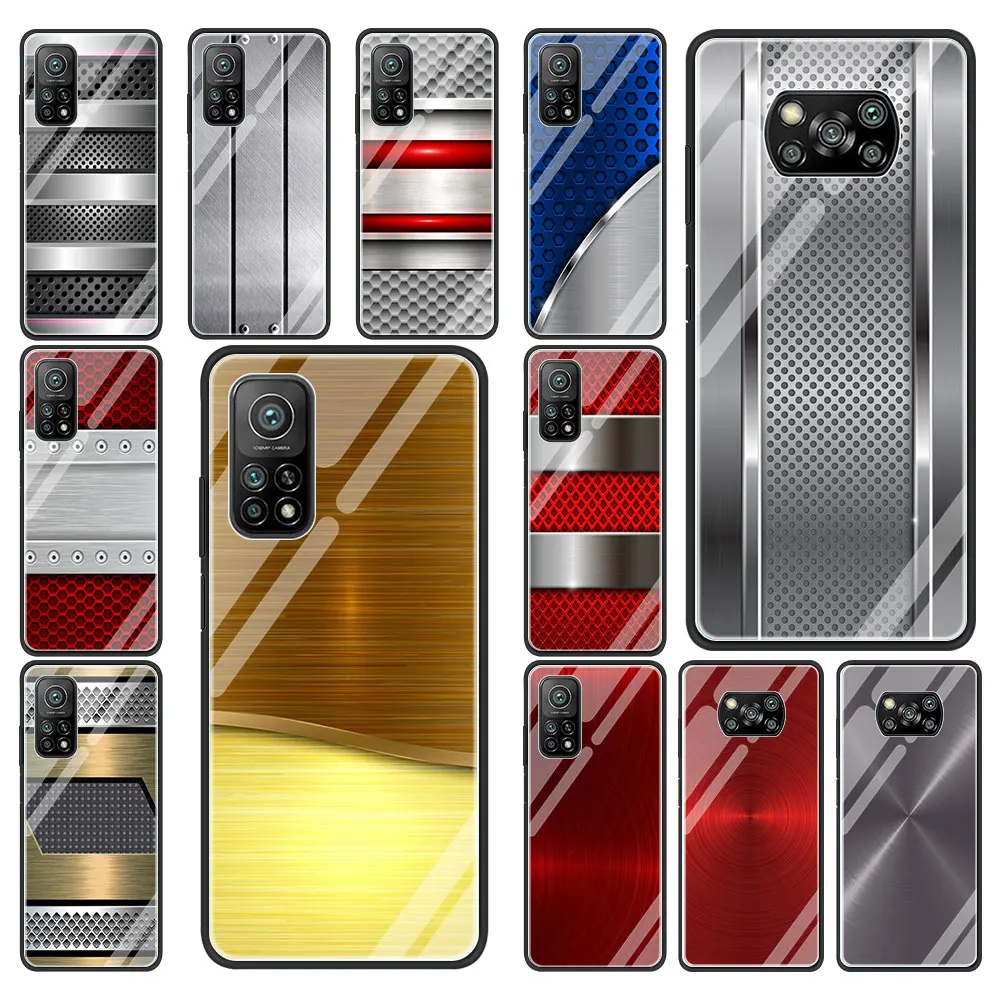 Brushed Metal Picture Tempered Glass Phone Case for Xiaomi Mi Poco X3 NFC 10S 9T 10T Pro Note 10 Lite CC9E Soft Edge Shell
Brushed Metal Picture Tempered Glass Phone Case for Xiaomi Mi Poco X3 NFC 10S 9T 10T Pro Note 10 Lite CC9E Soft Edge Shell