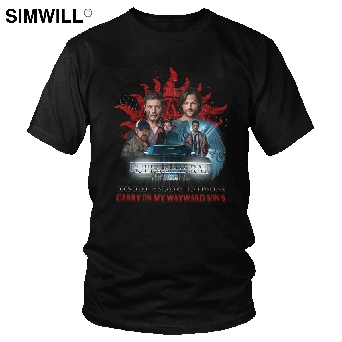Mens TV Supernatural Family Tee Urban Carry On My Wayward Son T Shirt Short Sleeved Cotton Printed Handsome Fans Tshirt Clothing
Mens TV Supernatural Family Tee Urban Carry On My Wayward Son T Shirt Short Sleeved Cotton Printed Handsome Fans Tshirt Clothing