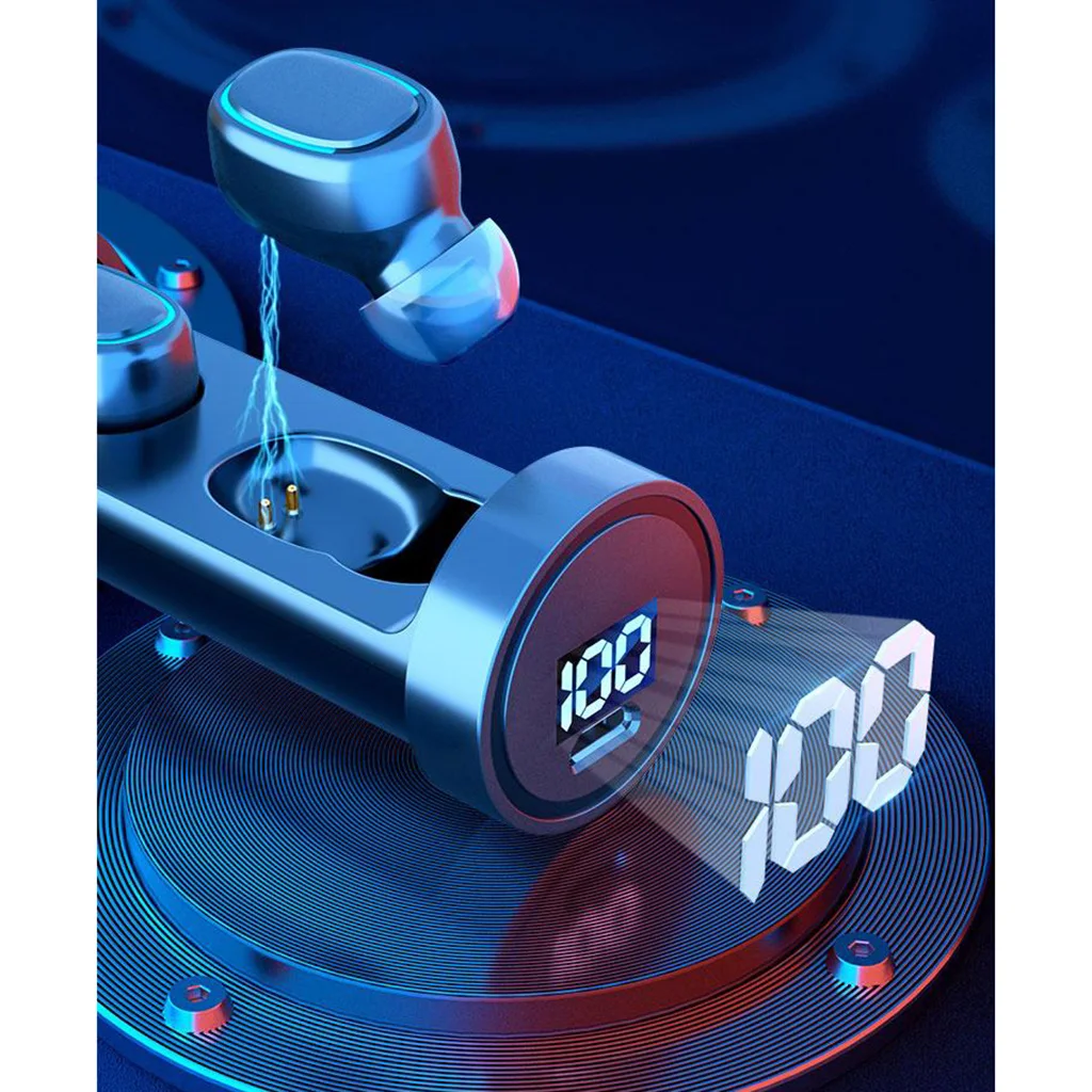 Mini TWS Bluetooth 5.0 Earbuds Wireless Sports LED Power DIsplay Fingerprint Touch Control Running Earphones Headset with Case
Mini TWS Bluetooth 5.0 Earbuds Wireless Sports LED Power DIsplay Fingerprint Touch Control Running Earphones Headset with Case