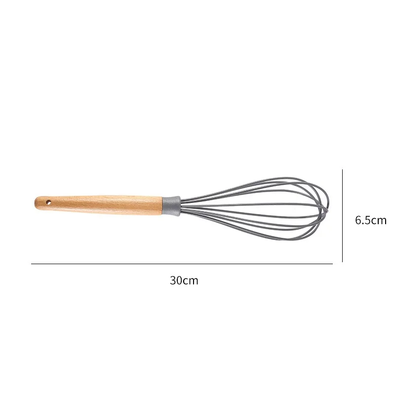 Beech Wood Handle Whisk Household Kitchen Tools Hand Mixer Silicone Stainless Steel Stirring Rod Baking Utensils
Beech Wood Handle Whisk Household Kitchen Tools Hand Mixer Silicone Stainless Steel Stirring Rod Baking Utensils