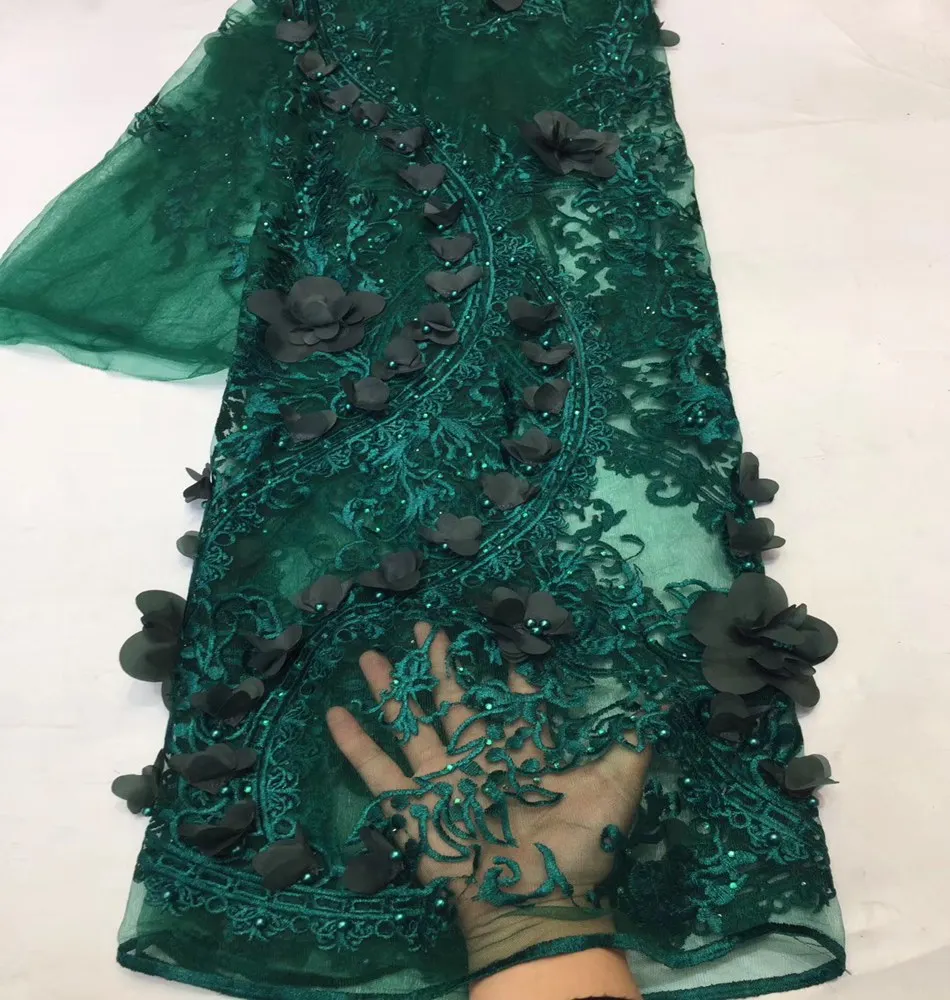 French Tulle Lace Fabric High Quality African Embroidery Laces with 3D Flower for Dresses
French Tulle Lace Fabric High Quality African Embroidery Laces with 3D Flower for Dresses