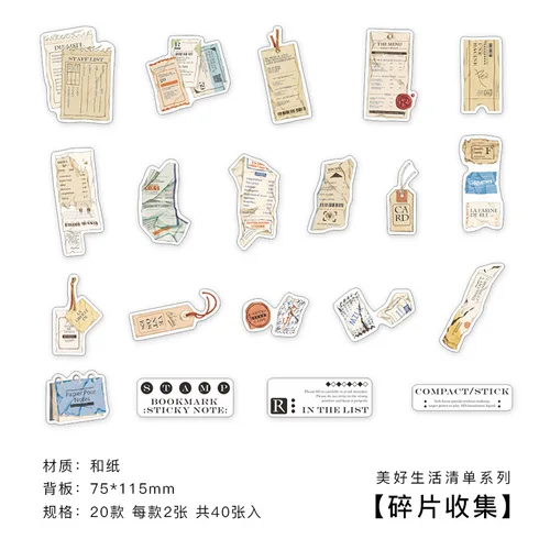 Декоративные стикеры Mengtai Good life list
Декоративные стикеры Mengtai Good life list