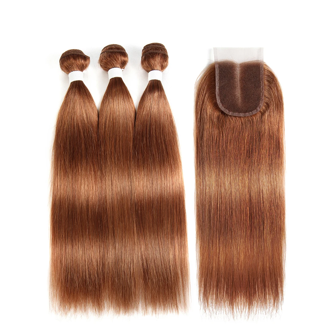 Blonde Brown Red Brazilian Straight Bundles With Closure 4x4 SOKU Human Hair Weave Bundles With Closure Non-Remy Hair Weft
Blonde Brown Red Brazilian Straight Bundles With Closure 4x4 SOKU Human Hair Weave Bundles With Closure Non-Remy Hair Weft