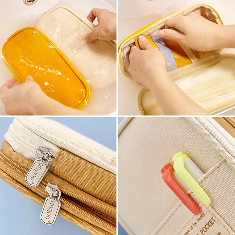 Stationery Canvas Pencil Case Double Layer Large Capacity Pencil Box Cute Korea Pencilcase For Kids Boys Pen Box School Supplies 
Stationery Canvas Pencil Case Double Layer Large Capacity Pencil Box Cute Korea Pencilcase For Kids Boys Pen Box School Supplies