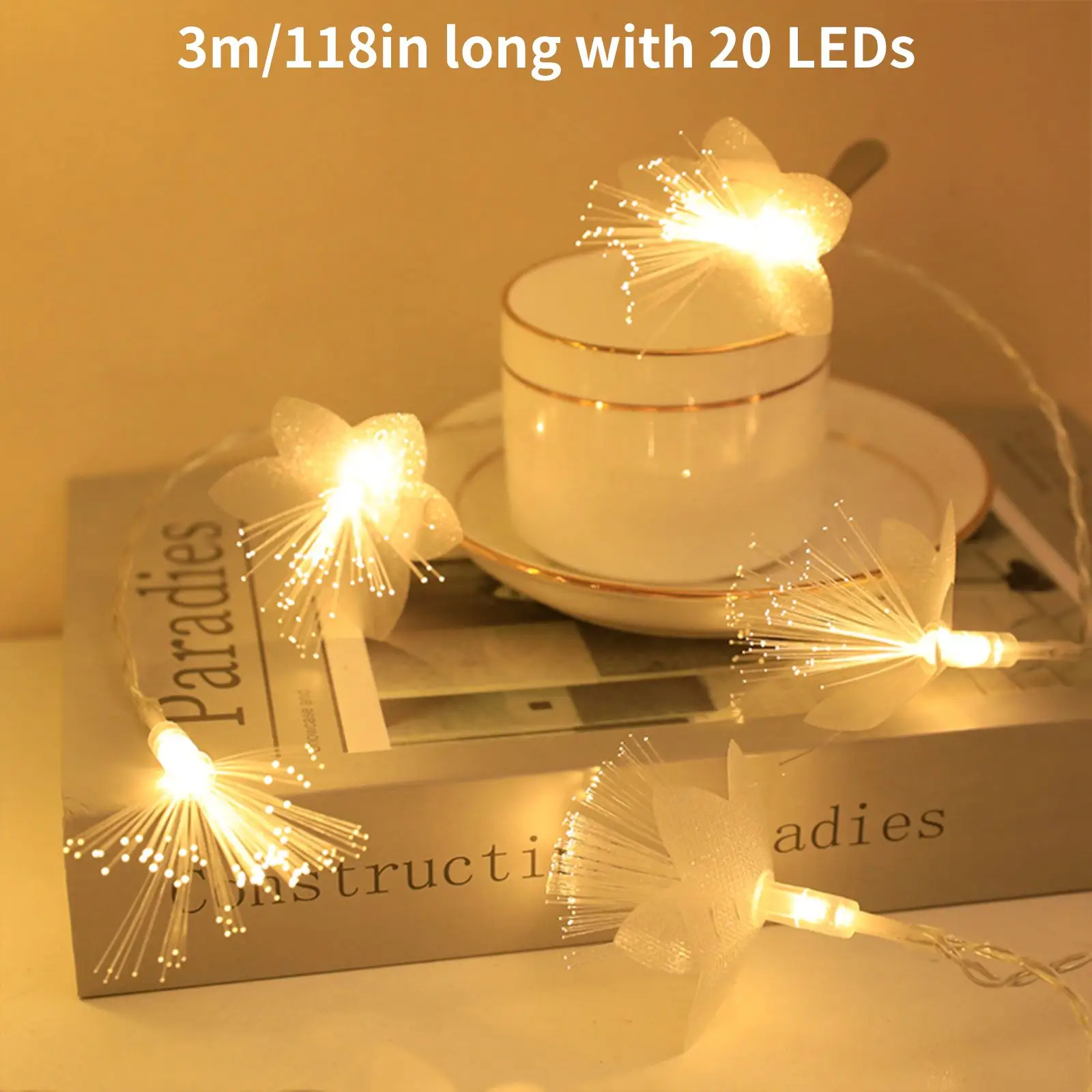 Garden Birthday Party Decor Light String 20LED Decor Light Romantic Fairy Fower String Lamp Fiber Optic Flower Wram Light String
Garden Birthday Party Decor Light String 20LED Decor Light Romantic Fairy Fower String Lamp Fiber Optic Flower Wram Light String
